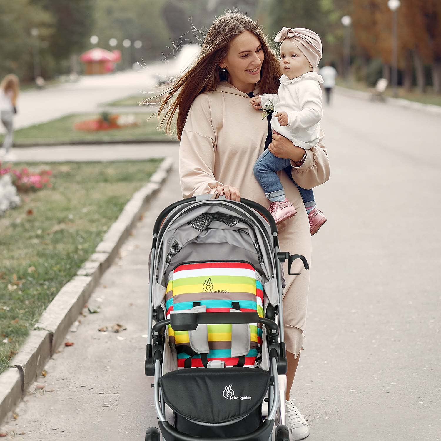 Rainbow R for Rabbit stroller for kids – colorful baby stroller available at www.usmile.toys